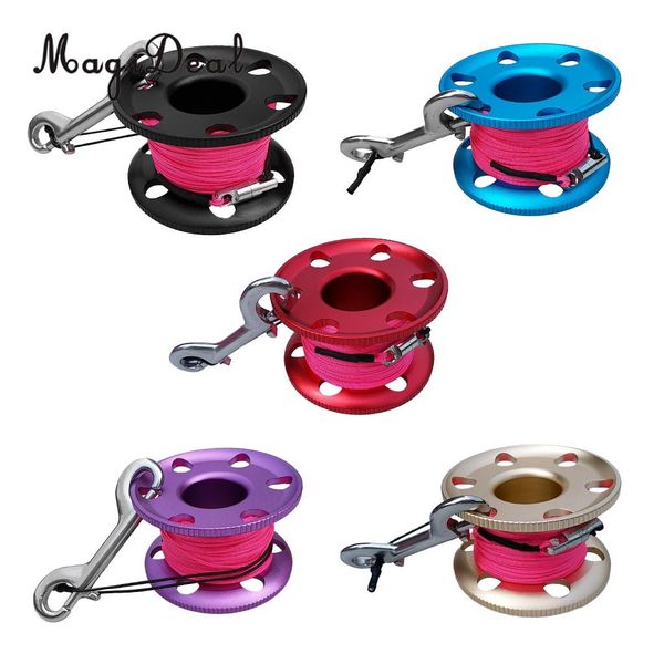 aluminum alloy lightweight scuba diving finger spool reel + replacement 50m/164ft 100ft (30m)/20m/66ft strong strength line
aluminum alloy lightweight scuba diving finger spool reel + replacement 50m/164ft 100ft (30m)/20m/66ft strong strength line