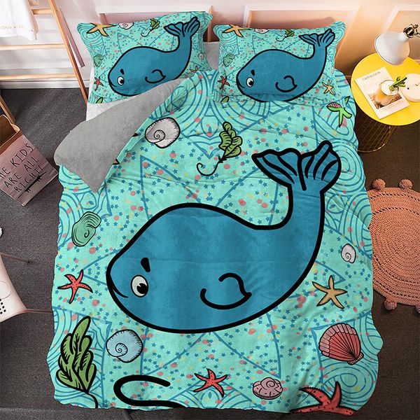 home textile cartoon fish dolphin pattern bedding set 3pcs duvet cover set bedclothes king size
home textile cartoon fish dolphin pattern bedding set 3pcs duvet cover set bedclothes king size