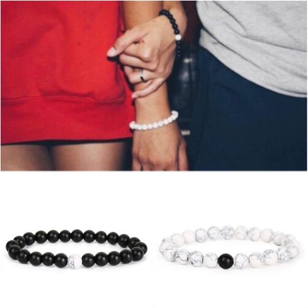 romantic stone bead couple bracelets white and black hand jewelry for men woman gift dropshipping 8mm bead 2pcs/set, Golden;silver
romantic stone bead couple bracelets white and black hand jewelry for men woman gift dropshipping 8mm bead 2pcs/set, Golden;silver