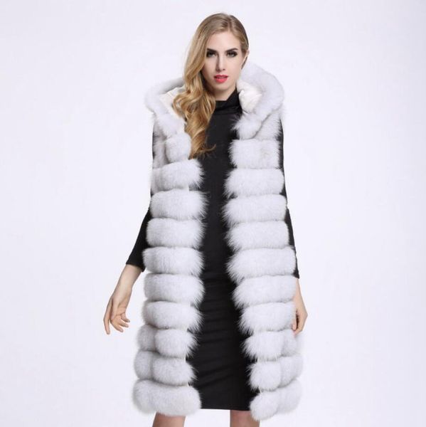 2019 autumn and winter women faux fur long hooded thick vest vest imitation fur coat a1248, Black
2019 autumn and winter women faux fur long hooded thick vest vest imitation fur coat a1248, Black