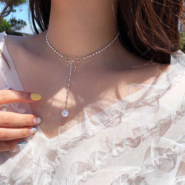 women bowknot crystal pearl necklaces exquisite party wedding long necklace fashion lady charm jewelry accessories, Silver
women bowknot crystal pearl necklaces exquisite party wedding long necklace fashion lady charm jewelry accessories, Silver