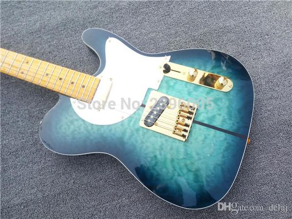 new arrival 2009 version retro blue sunburst quilted maple telecast guitar.gold hardware one piece tele guitarra. maple back
new arrival 2009 version retro blue sunburst quilted maple telecast guitar.gold hardware one piece tele guitarra. maple back