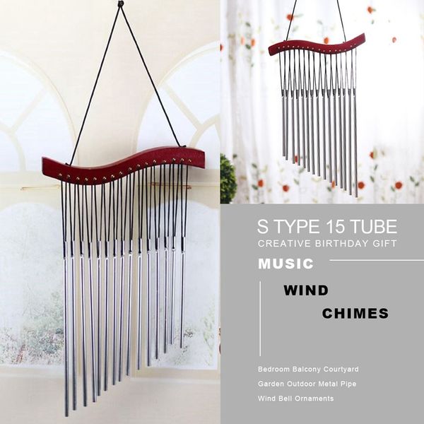 s type 15 tube wood music wind chimes creative birthday gift bedroom balcony courtyard garden outdoor metal pipe wind chime orna
s type 15 tube wood music wind chimes creative birthday gift bedroom balcony courtyard garden outdoor metal pipe wind chime orna