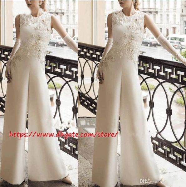 white women jumpsuit evening dresses elegant 2019 lace applique jewel neck outfit prom gowns floor length event wear, Black;red
white women jumpsuit evening dresses elegant 2019 lace applique jewel neck outfit prom gowns floor length event wear, Black;red