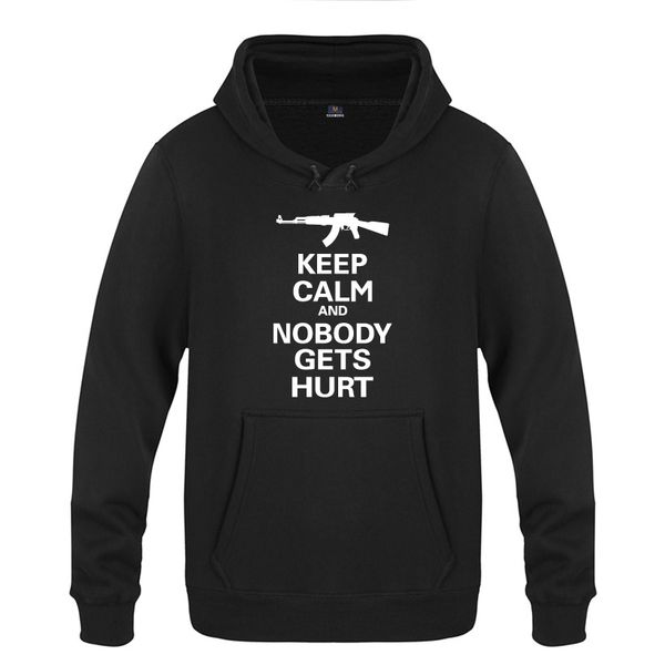 keep calm & nobody gets hurt novelty creative hoodies men 2018 men's pullover fleece hooded sweatshirts, Black
keep calm & nobody gets hurt novelty creative hoodies men 2018 men's pullover fleece hooded sweatshirts, Black