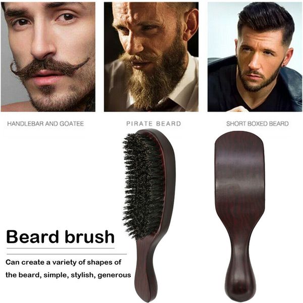 men beard brush natural boar bristle barber hair styling comb wood handle face massage anti static cleaning brush shaving tools
men beard brush natural boar bristle barber hair styling comb wood handle face massage anti static cleaning brush shaving tools