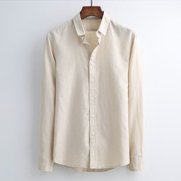 new sale summer linen shirts men' fashion baggy solid cotton linen long sleeve shirt men turn-down collar breathable shirt male, White;black
new sale summer linen shirts men' fashion baggy solid cotton linen long sleeve shirt men turn-down collar breathable shirt male, White;black