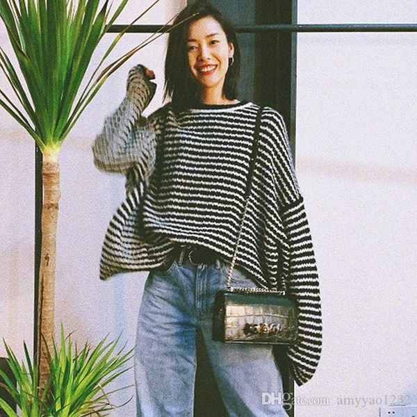 1017 2019 autumn luxury sweater designer sweater brand same style pullover long sleeve striped crew neck women clothes leding, White;black
1017 2019 autumn luxury sweater designer sweater brand same style pullover long sleeve striped crew neck women clothes leding, White;black