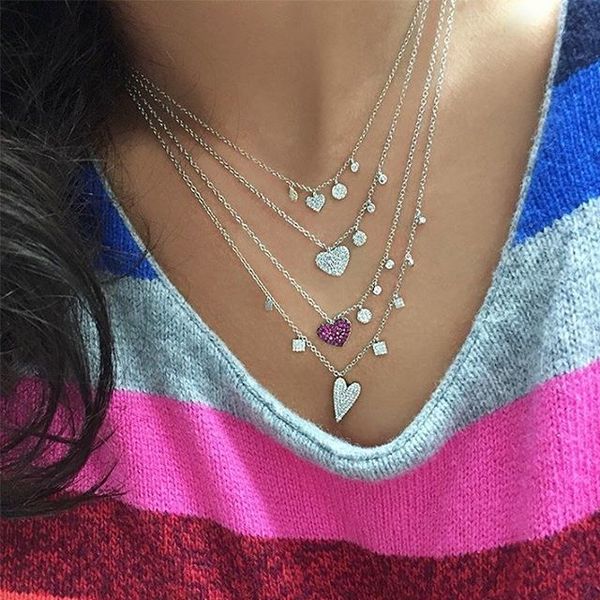925 sterling silver heart clear cz pendant necklaces geometric cz charm drop chokers for women fashion jewelry valentines gifts
925 sterling silver heart clear cz pendant necklaces geometric cz charm drop chokers for women fashion jewelry valentines gifts