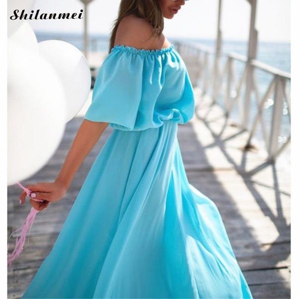 new fashion woman summer beach party floor length dresses femme vestidos off shoulder loose long dress female casual one pieces, Black;gray
new fashion woman summer beach party floor length dresses femme vestidos off shoulder loose long dress female casual one pieces, Black;gray