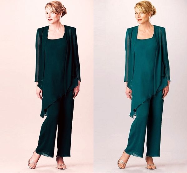 popular 3 piece turquoise mother of the bride square long sleeve jackets mother of the bridal pant suits, Black;red
popular 3 piece turquoise mother of the bride square long sleeve jackets mother of the bridal pant suits, Black;red