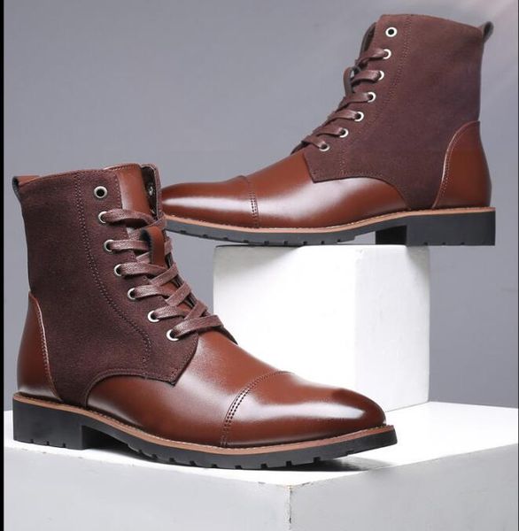 new men warm winter plush fur snow boots lace-up motorcycle boots handmade casual shoes botas bota mens shoes 2019, Black
new men warm winter plush fur snow boots lace-up motorcycle boots handmade casual shoes botas bota mens shoes 2019, Black