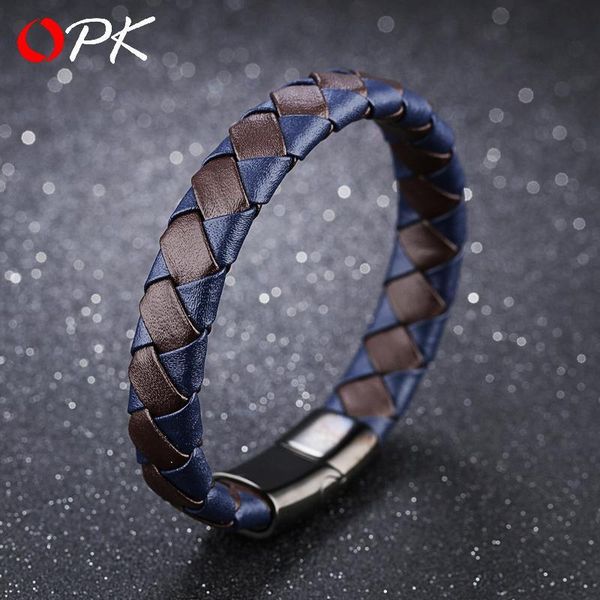 opk european and american accessories cowhide bracelet business style men's color bracelet gift, Golden;silver
opk european and american accessories cowhide bracelet business style men's color bracelet gift, Golden;silver