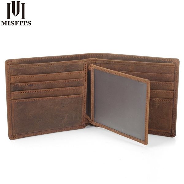 misfits new vintage cowhide mens wallet genuine crazy horse leather man purse brand male credit&id multifunctional brown wallets mx190720, Red;black
misfits new vintage cowhide mens wallet genuine crazy horse leather man purse brand male credit&id multifunctional brown wallets mx190720, Red;black