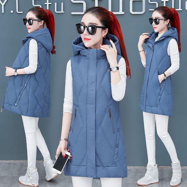 wholesale women's autumn and winter new long section slim down cotton vest jacket size m-3xl, Black;white
wholesale women's autumn and winter new long section slim down cotton vest jacket size m-3xl, Black;white