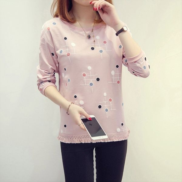 autumn tassel sweet women t-shirt 's coat autumn clothes long-sleeved t-shirt women all-match outside and inside small coat, White
autumn tassel sweet women t-shirt 's coat autumn clothes long-sleeved t-shirt women all-match outside and inside small coat, White