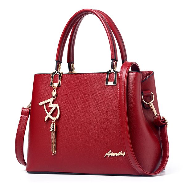 women leather hand bag 2019 solid leather saffiano crossbody bag letter sequined shoulder bags women