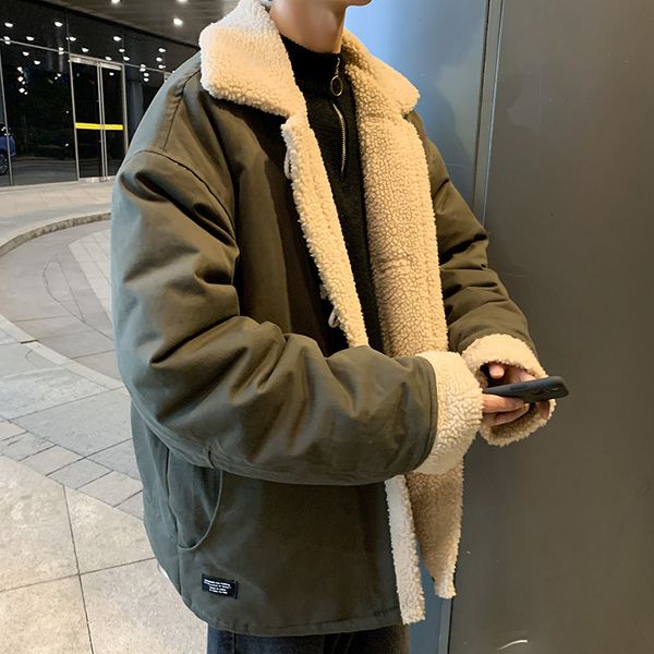 winter new утолщенных lamb fur jacket men теплых моды сплошного цвет вскользь пальто отворота люди streetwear сыпучего хлопка куртка утеплен, Black
winter new утолщенных lamb fur jacket men теплых моды сплошного цвет вскользь пальто отворота люди streetwear сыпучего хлопка куртка утеплен, Black