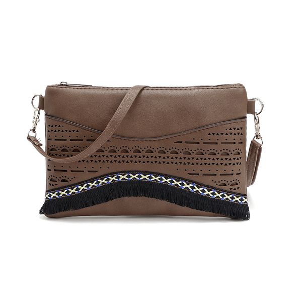 fashion women clutch purse pu leather shoulder bags casual envelope bags with tassel hollow out small sling bag
fashion women clutch purse pu leather shoulder bags casual envelope bags with tassel hollow out small sling bag
