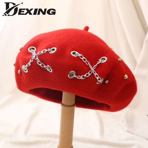 2019 winter warm women fashion chain berets beanies female girls french hat beret hat baret gorras mujer bonnet painter caps, Blue;gray
2019 winter warm women fashion chain berets beanies female girls french hat beret hat baret gorras mujer bonnet painter caps, Blue;gray