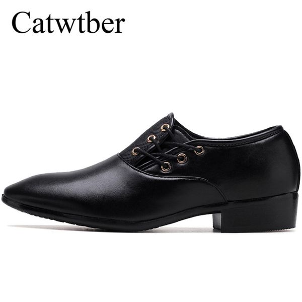 catwtber 2018 spring business wedding shoes pointed toe men dress shoes pu leather oxfords formal for male luxury, Black
catwtber 2018 spring business wedding shoes pointed toe men dress shoes pu leather oxfords formal for male luxury, Black