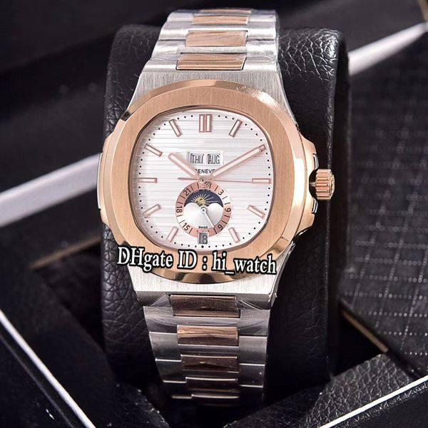 new nautilus 5726 moon phase automatic mens watch two tone rose gold bezel white texture dial daydate stainless steel watches hi_watch h01c3, Slivery;brown
new nautilus 5726 moon phase automatic mens watch two tone rose gold bezel white texture dial daydate stainless steel watches hi_watch h01c3, Slivery;brown
