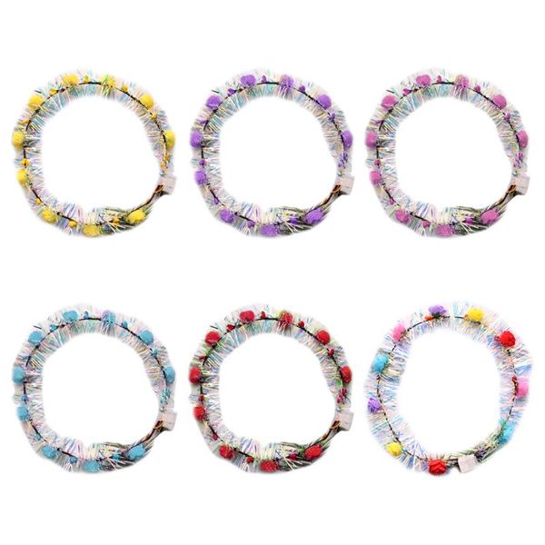 women girls floral hair jewelry led wreath headband luminous garland headdress, Golden;white
women girls floral hair jewelry led wreath headband luminous garland headdress, Golden;white