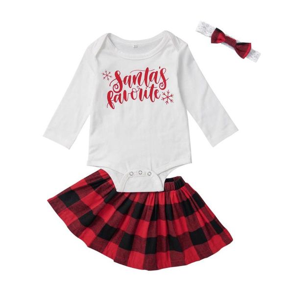 3pcs baby girls plaid print long sleeve romper mini skirt bow headband outfit children's kids clothing children's sets, White
3pcs baby girls plaid print long sleeve romper mini skirt bow headband outfit children's kids clothing children's sets, White