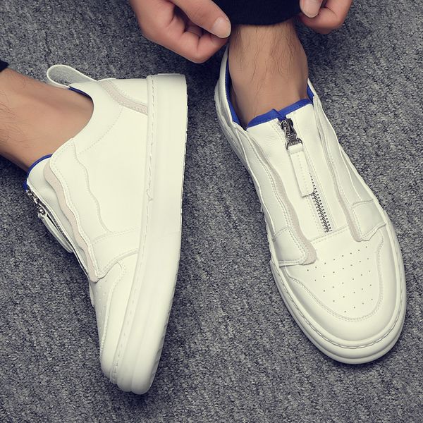 autumn men's shoes new versatile leather board shoes version breathable small white web celebrity fashion trend men, Black
autumn men's shoes new versatile leather board shoes version breathable small white web celebrity fashion trend men, Black