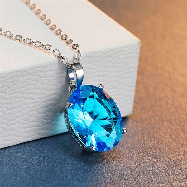 minimailst женского aqua blue ожерелье симпатичные кристалл серебряные цепи ожерелье шарм люкс овал свадьба ожерелье для женщин, Silver
minimailst женского aqua blue ожерелье симпатичные кристалл серебряные цепи ожерелье шарм люкс овал свадьба ожерелье для женщин, Silver