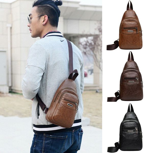 2019 canis men's handbag pu leather sling messenger shoulder bag chest pack sports backpack
2019 canis men's handbag pu leather sling messenger shoulder bag chest pack sports backpack