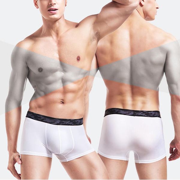 men underwear boxer shorts ice silk u convex soft thin elastic quick dry breathable male underpants cueca boxer men's brief, Black;white
men underwear boxer shorts ice silk u convex soft thin elastic quick dry breathable male underpants cueca boxer men's brief, Black;white