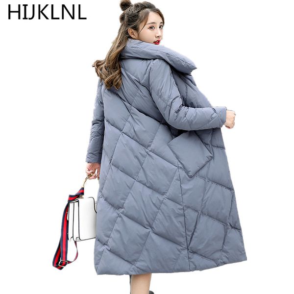 2018 new women's winter down jacket long paragraph over the knee thickening loose 100% white duck down warm coat tq380, Black
2018 new women's winter down jacket long paragraph over the knee thickening loose 100% white duck down warm coat tq380, Black
