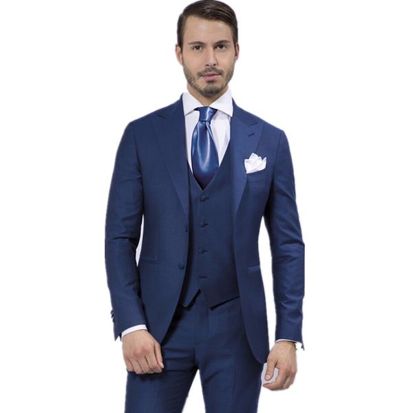 deep blue 3 piece wedding suits for men shawl lapel groomsmen tuxedos suits slim fit groomsmen suit (jacket+pants+vest, White;black
deep blue 3 piece wedding suits for men shawl lapel groomsmen tuxedos suits slim fit groomsmen suit (jacket+pants+vest, White;black