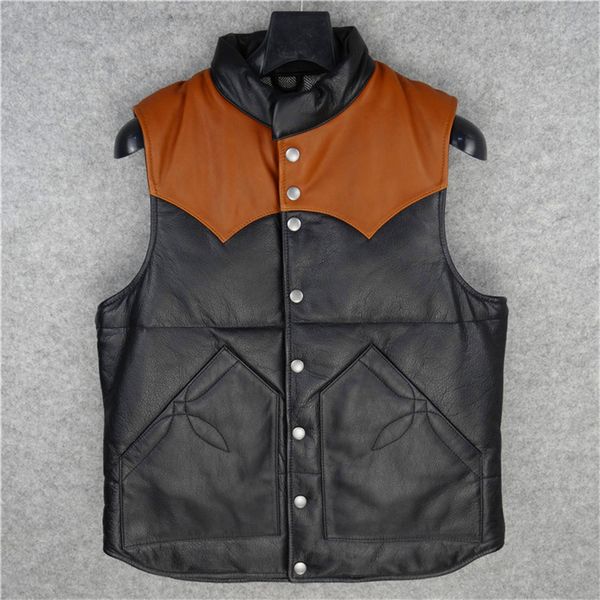 cow & horse skin vest men's cowhide & horsehide leather vest mens duck feather down warm, Black;white
cow & horse skin vest men's cowhide & horsehide leather vest mens duck feather down warm, Black;white