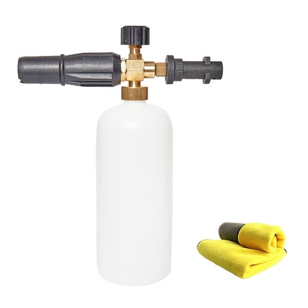 high presure foam gun foam generator for karcher k2 - k7 snow lance water gun & 1pc 30*40 microfiber towel for car cleaning
high presure foam gun foam generator for karcher k2 - k7 snow lance water gun & 1pc 30*40 microfiber towel for car cleaning