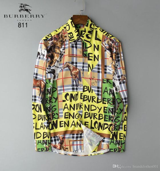 brand mens designer long sleeve shirts firmate dress shirts fashion casual luxury shirt plaid shirt homme button up 043, White;black
brand mens designer long sleeve shirts firmate dress shirts fashion casual luxury shirt plaid shirt homme button up 043, White;black