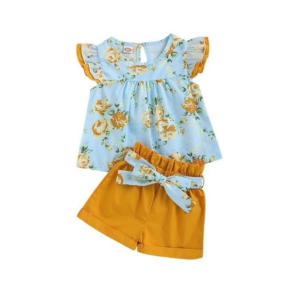 2020 baby summer clothing 1-4years toddler baby girl clothes sets floral ruffle t-shirt sash bowknot shorts outfits, White
2020 baby summer clothing 1-4years toddler baby girl clothes sets floral ruffle t-shirt sash bowknot shorts outfits, White