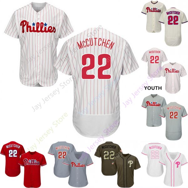 2019 Philadelphia Andrew 22 McCutchen Jersey Phillies Jerseys Cool Base Flexbase Home Away White Black Red Grey Pullover Button Men Women Yo
2019 Philadelphia Andrew 22 McCutchen Jersey Phillies Jerseys Cool Base Flexbase Home Away White Black Red Grey Pullover Button Men Women Yo
