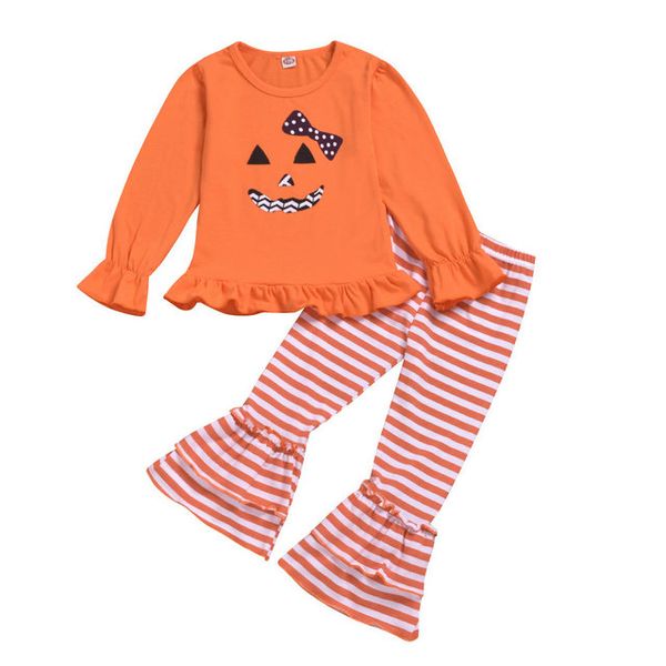 retail girls halloween outfits 2pcs suit set(pumpkin long sleeve shirt+stripe pant)kids designer tracksuits girls clothing sets, White
retail girls halloween outfits 2pcs suit set(pumpkin long sleeve shirt+stripe pant)kids designer tracksuits girls clothing sets, White