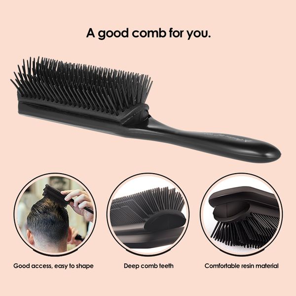 1pc hair comb hair brush plastic anti-static hairbrush 9 rows comb teeth dentangling hairbrush salon scalp massage combs tool, Silver
1pc hair comb hair brush plastic anti-static hairbrush 9 rows comb teeth dentangling hairbrush salon scalp massage combs tool, Silver