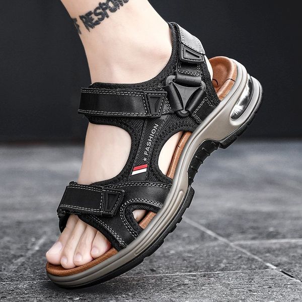 2020 pu leather men shoes summer new large size men's sandals fashion design casual shoes men slippers big size 38-47 zapatos, Black
2020 pu leather men shoes summer new large size men's sandals fashion design casual shoes men slippers big size 38-47 zapatos, Black