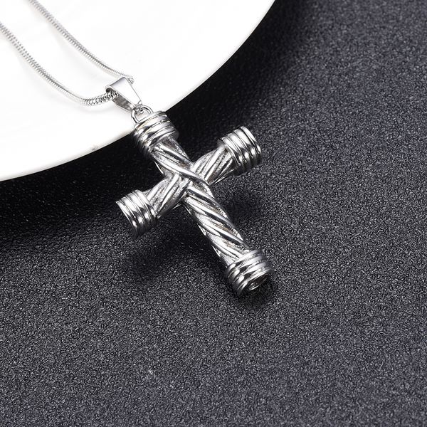 lkj10017 custom pattern engraving cross shape cremation pendant never fade stainless steel material funeral urns keepsake for human ashes, Silver
lkj10017 custom pattern engraving cross shape cremation pendant never fade stainless steel material funeral urns keepsake for human ashes, Silver
