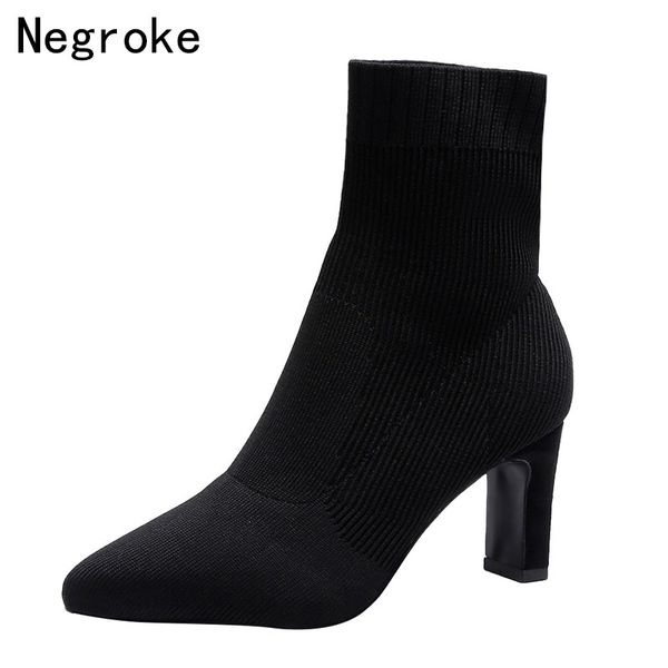 sock boots knitting stretch boots high heels for women fashion shoes 2020 spring autumn ankle booties female, Black
sock boots knitting stretch boots high heels for women fashion shoes 2020 spring autumn ankle booties female, Black