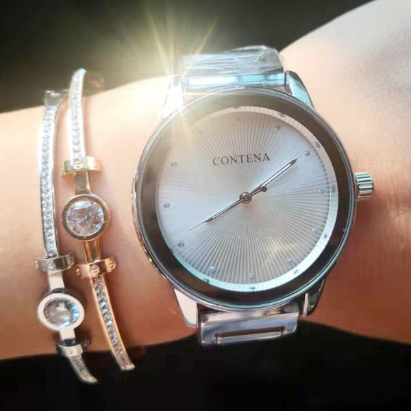 2010 new contena women watches fashion silver ladies watches for women's dress gifts waterproof montre femme, Slivery;brown
2010 new contena women watches fashion silver ladies watches for women's dress gifts waterproof montre femme, Slivery;brown