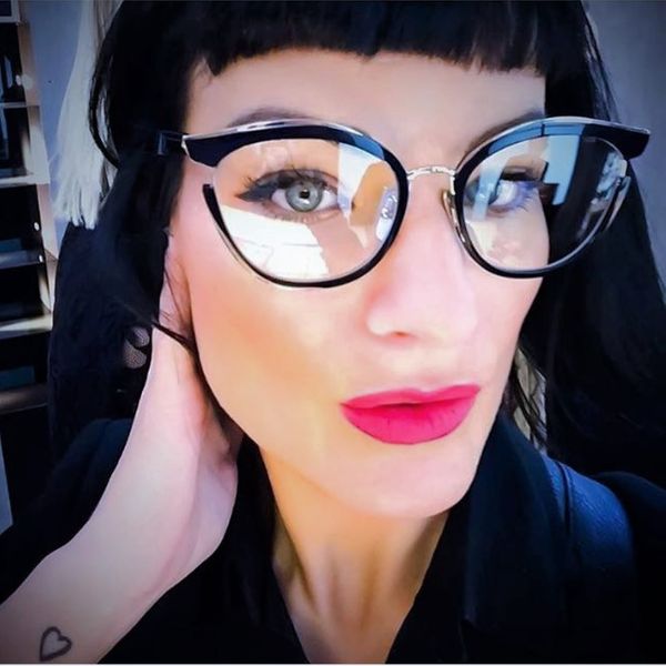 women cat eye glasses frames optical eyeglasses fashion metal frames prescription eyewear computer glasses sunglasses accessories new hot, Black
women cat eye glasses frames optical eyeglasses fashion metal frames prescription eyewear computer glasses sunglasses accessories new hot, Black