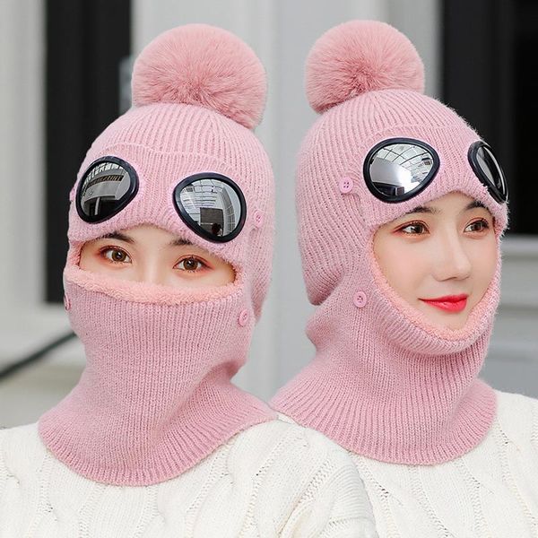 women winter knitted hooded scarf woman warm plush pom pom hat scarves female 2019 female lady women new glasses cap, Blue;gray
women winter knitted hooded scarf woman warm plush pom pom hat scarves female 2019 female lady women new glasses cap, Blue;gray