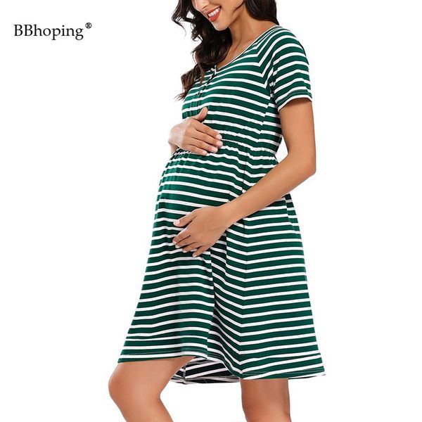 maternity dresses womens breastfeeding nursing short sleeve striped loose pregnancy mama clothing lounge sleepwear, White
maternity dresses womens breastfeeding nursing short sleeve striped loose pregnancy mama clothing lounge sleepwear, White