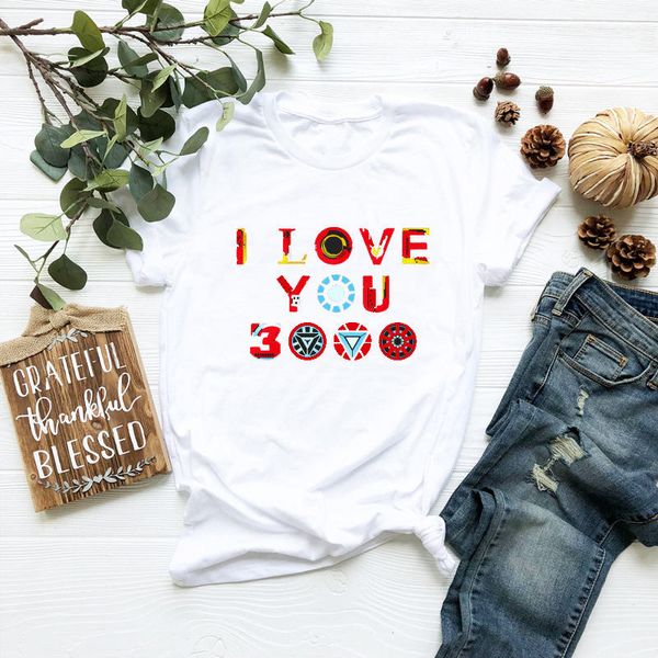 DAD I LOVE YOU 3000 Avengers Printed Tshirts Pullover Short Sleeve Tops Cotton Casual Feamle Clothing
DAD I LOVE YOU 3000 Avengers Printed Tshirts Pullover Short Sleeve Tops Cotton Casual Feamle Clothing