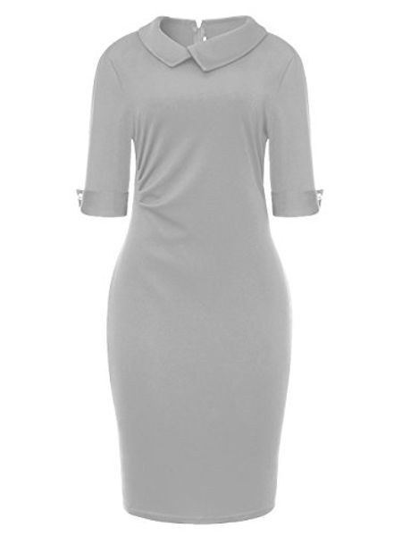 bette boutik women's retro bodycon pencil dress knee length formal office dress back zipper, Black;gray
bette boutik women's retro bodycon pencil dress knee length formal office dress back zipper, Black;gray